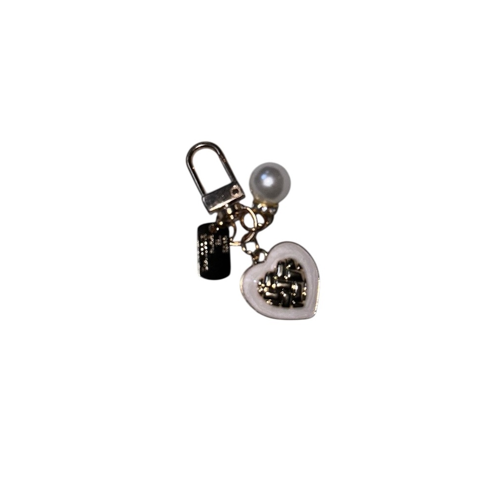 FREE W/purchase Gold and Silver Heart Charm Keychain - Picture 7 of 8